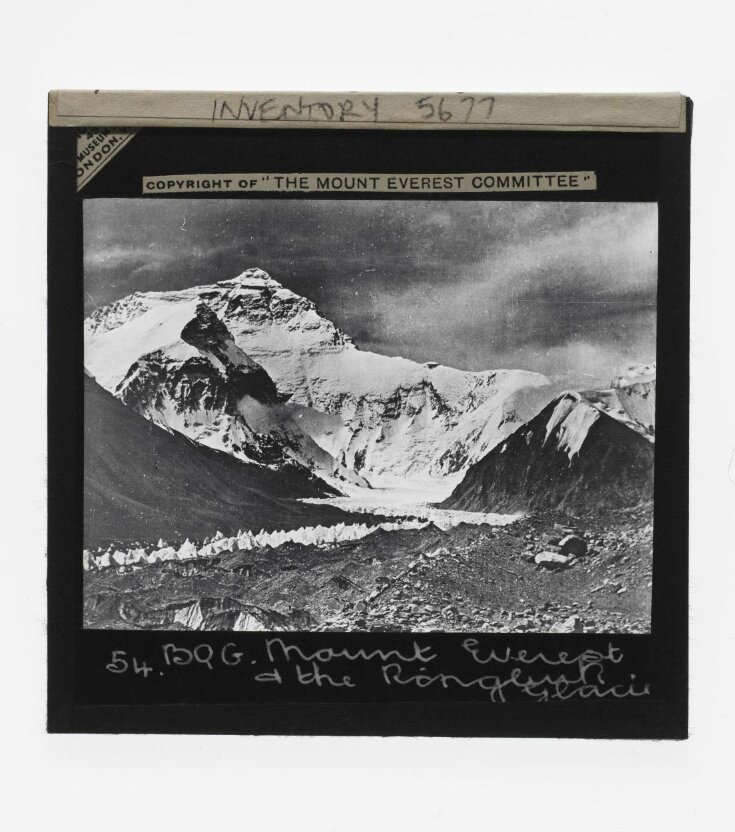 Slide 54. Mount Everest and the Rongbuk Glacier top image