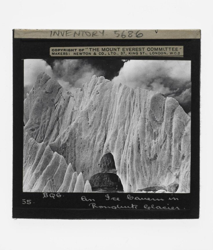 Slide 55. An Ice Cavern in the Rongbuk Glacier top image
