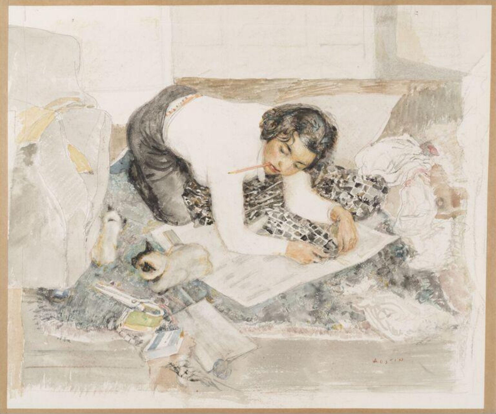 'Three friends', Robert Sargent Austin, ca. 1959
