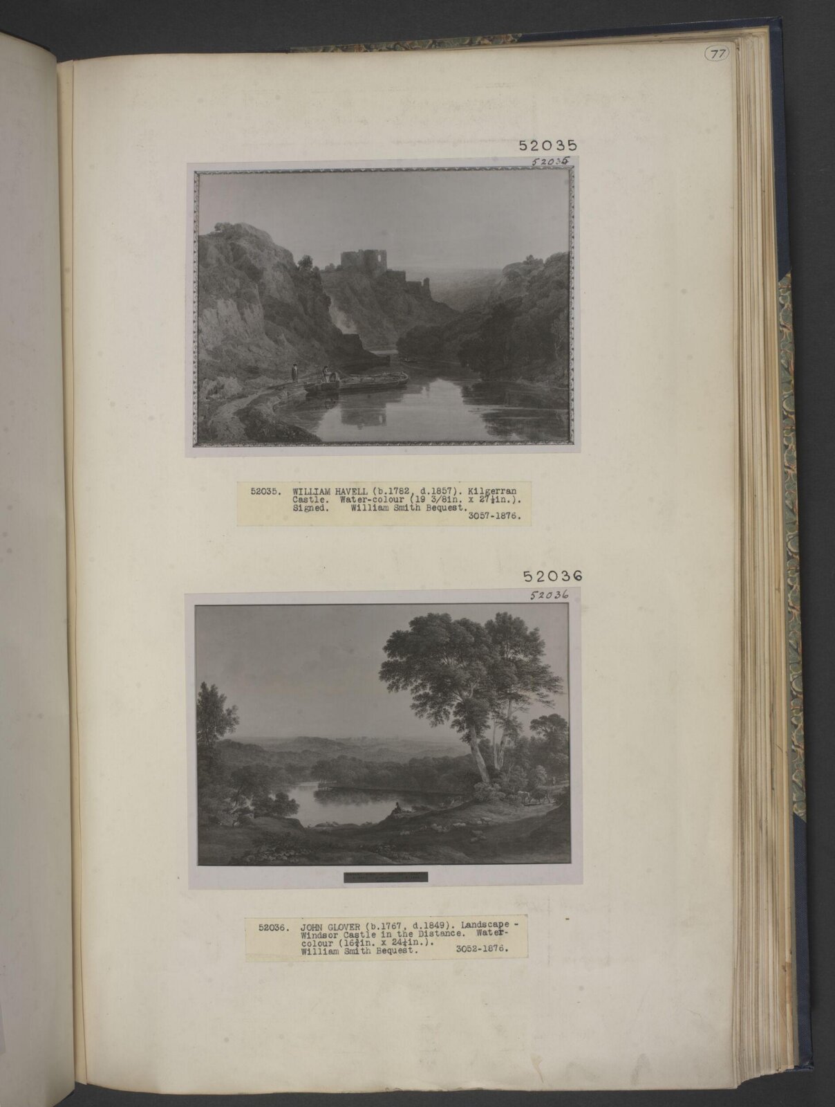 Landscape with Windsor Castle in the distance, Glover, ca. 1795-1849