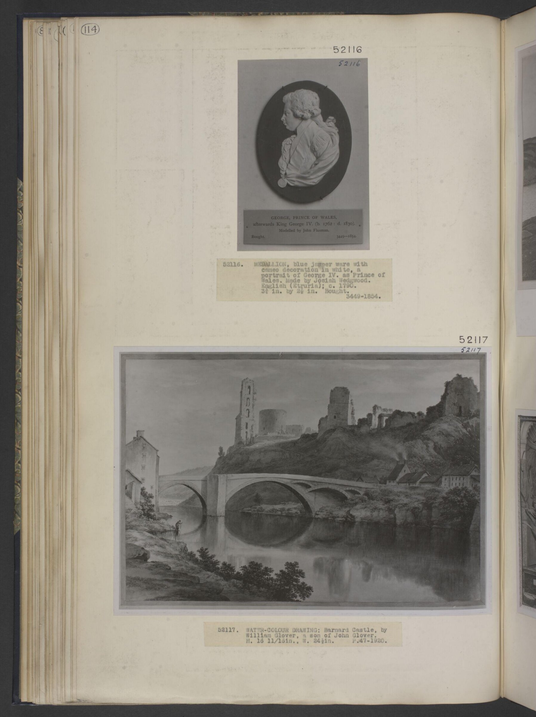 Barnard Castle, William Glover, ca. 1830