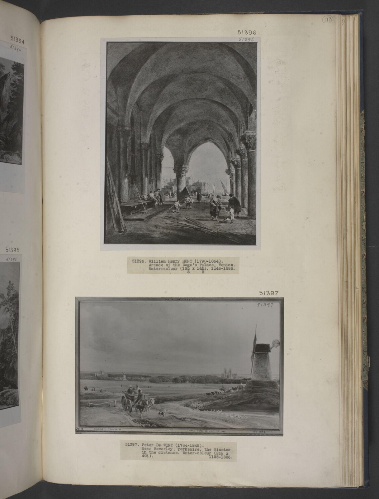Arcade, Doge's Palace, Venice, Henry Hunt, ca. 1815-1864