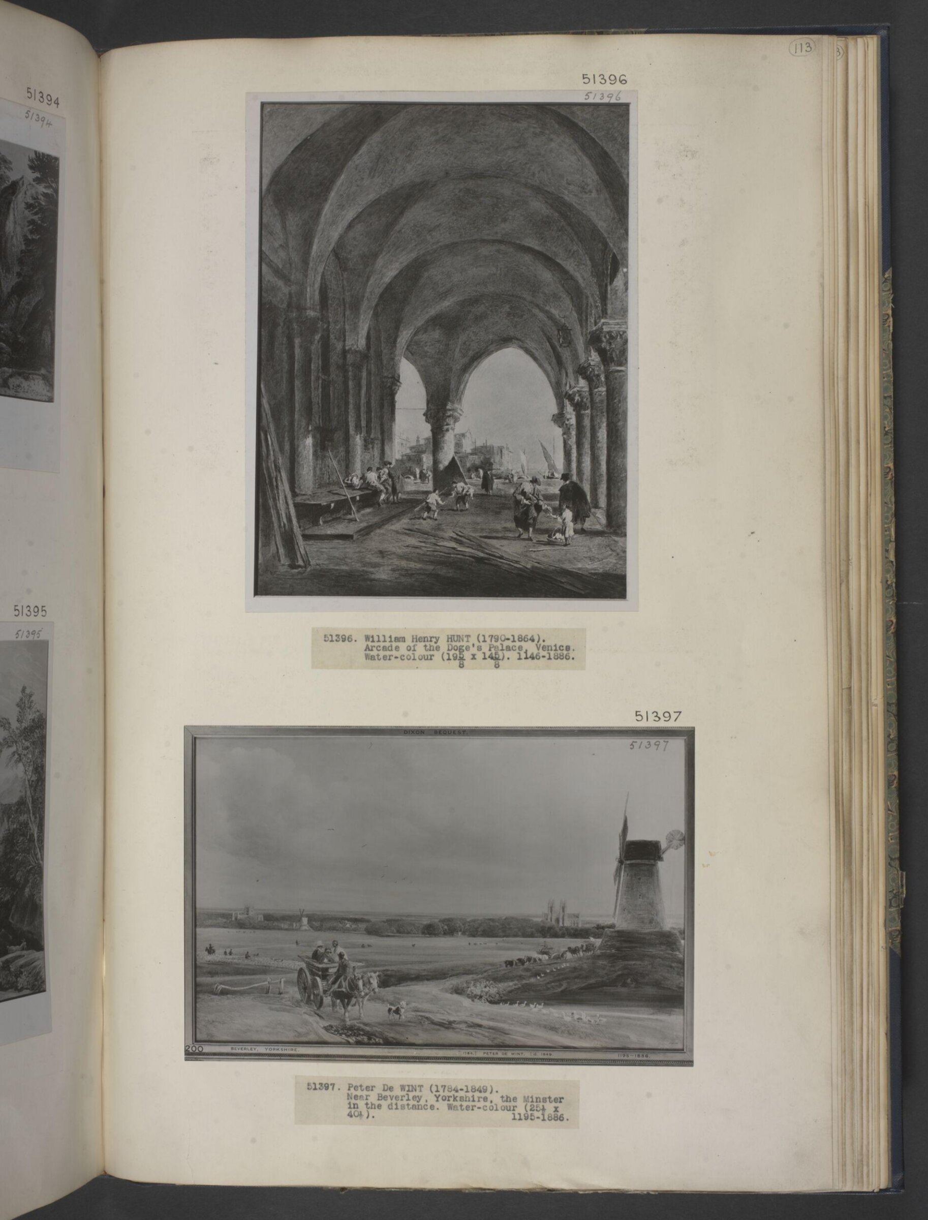 Arcade, Doge's Palace, Venice, Henry Hunt, ca. 1815-1864