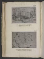 Study of the Man Raised from the Dead and Two Studies of Legs in a Kneeling Position, for figures in "Miracles of St Francis Xavier" thumbnail 2