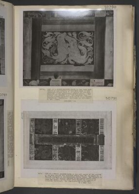 Copy of painting in the caves of Ajanta (Cave 1)