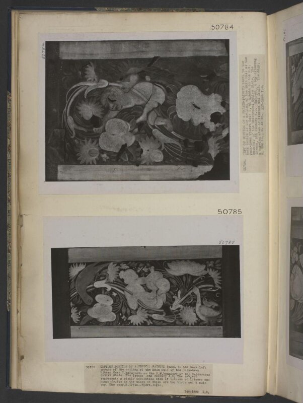 Copy of painting in the caves of Ajanta (Cave 1)