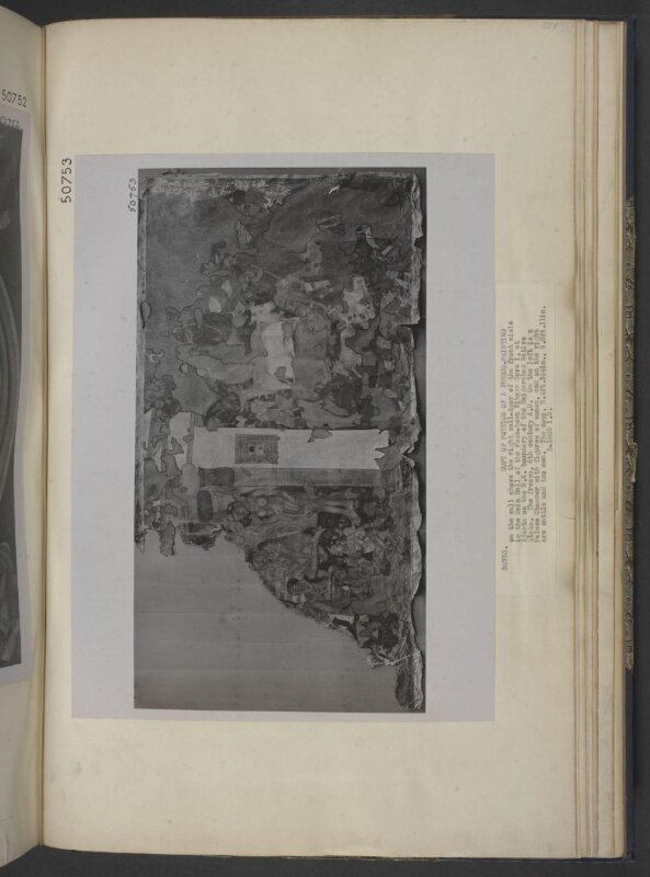 Copy of painting inside the caves of Ajanta (Cave 1)
