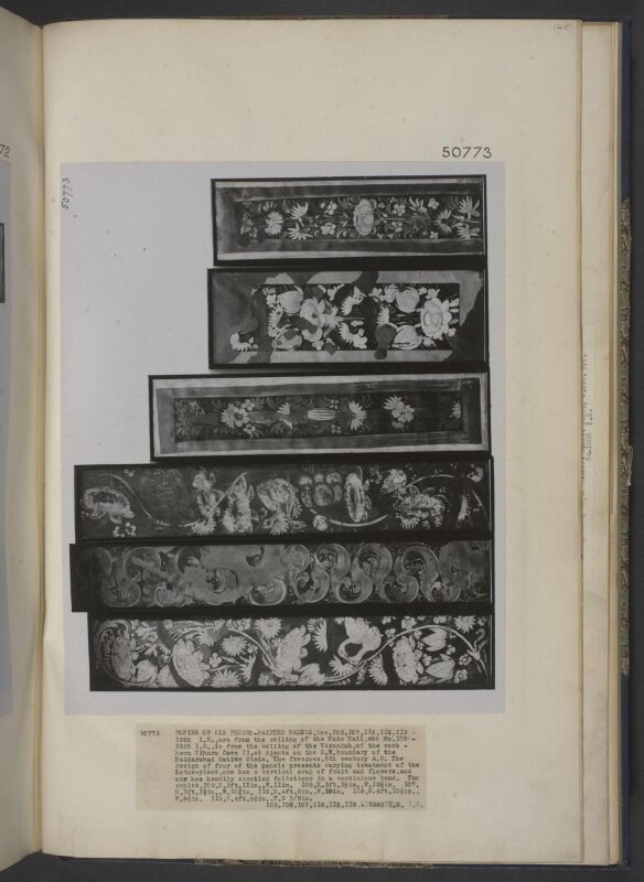 Copy of painting in the caves of Ajanta (Cave 2)