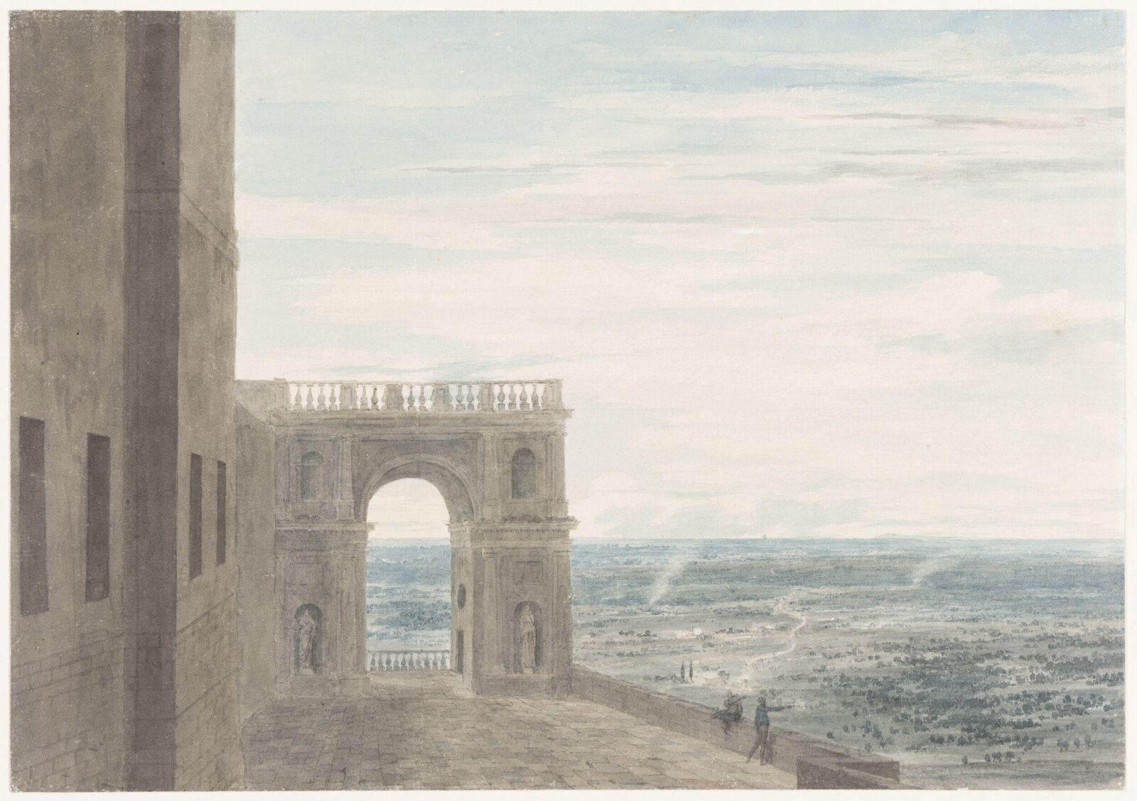 The Campagna, Rome, John Robert Cozens, late 18th century