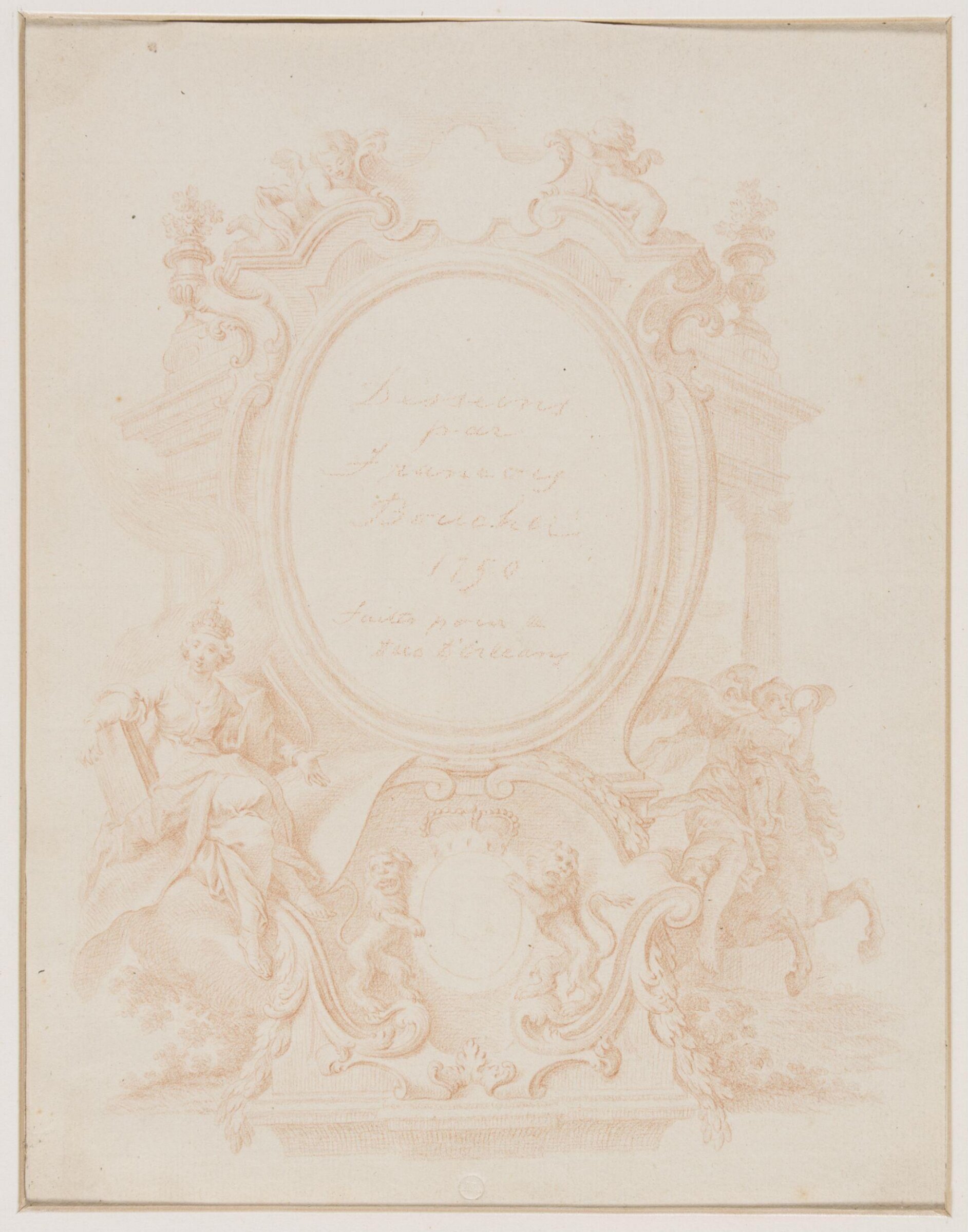 Drawing, attributed to François Boucher, 18th century