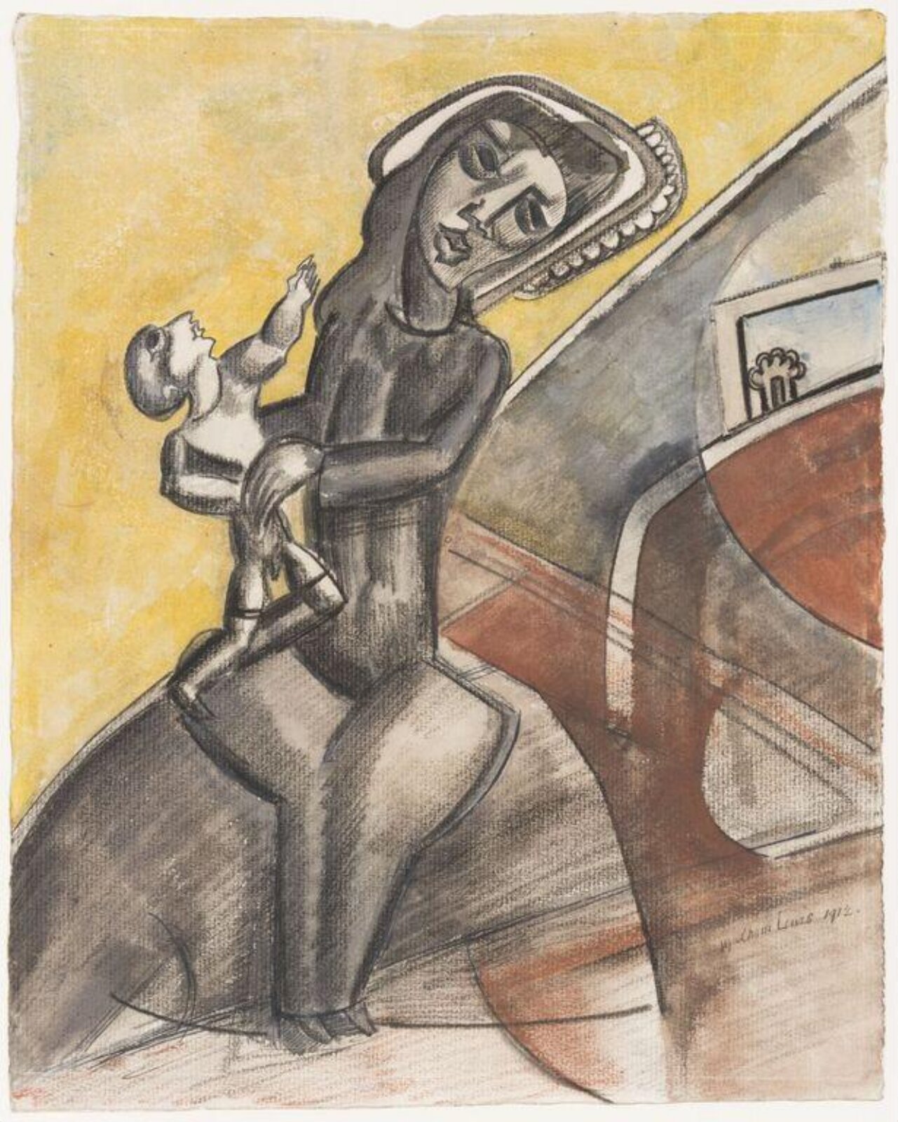 Russian Madonna, Wyndham Lewis, 1912