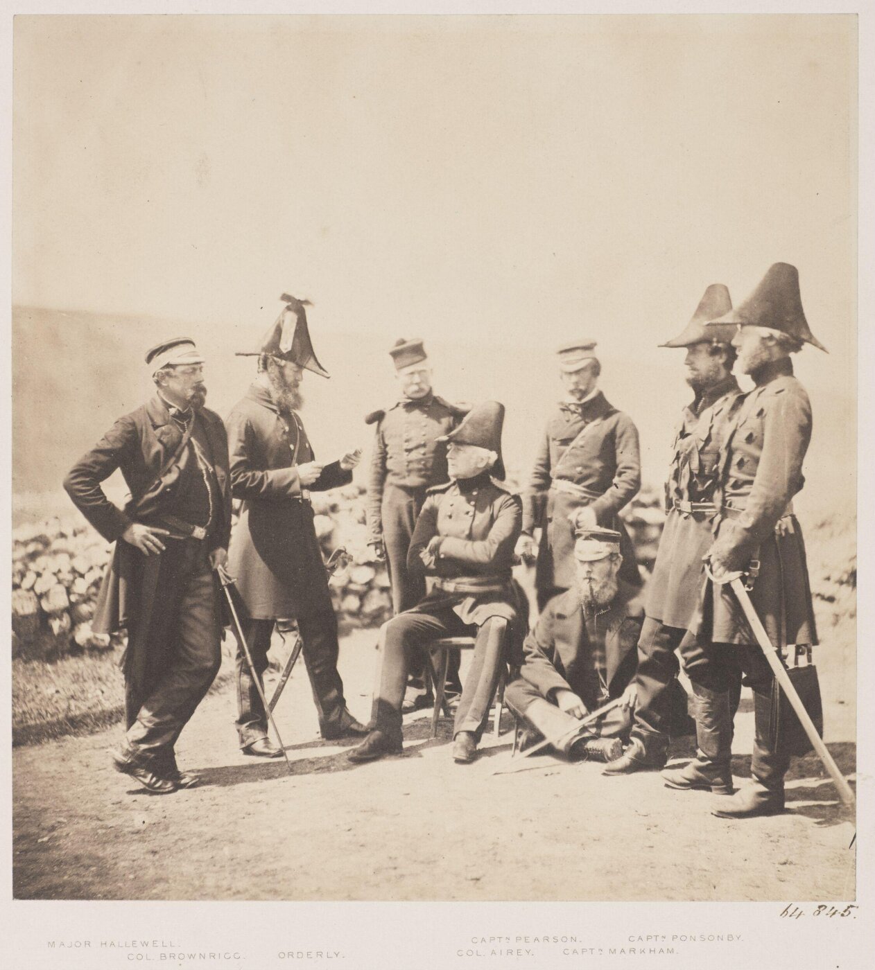 Fenton, Roger, Lt Gen Sir George Brown & staff