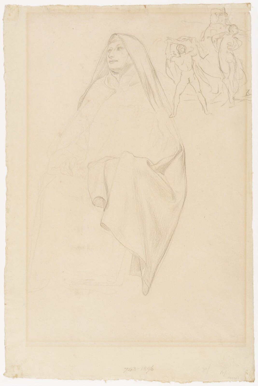 Drawing, Frederic Lord Leighton, Mid-19th century