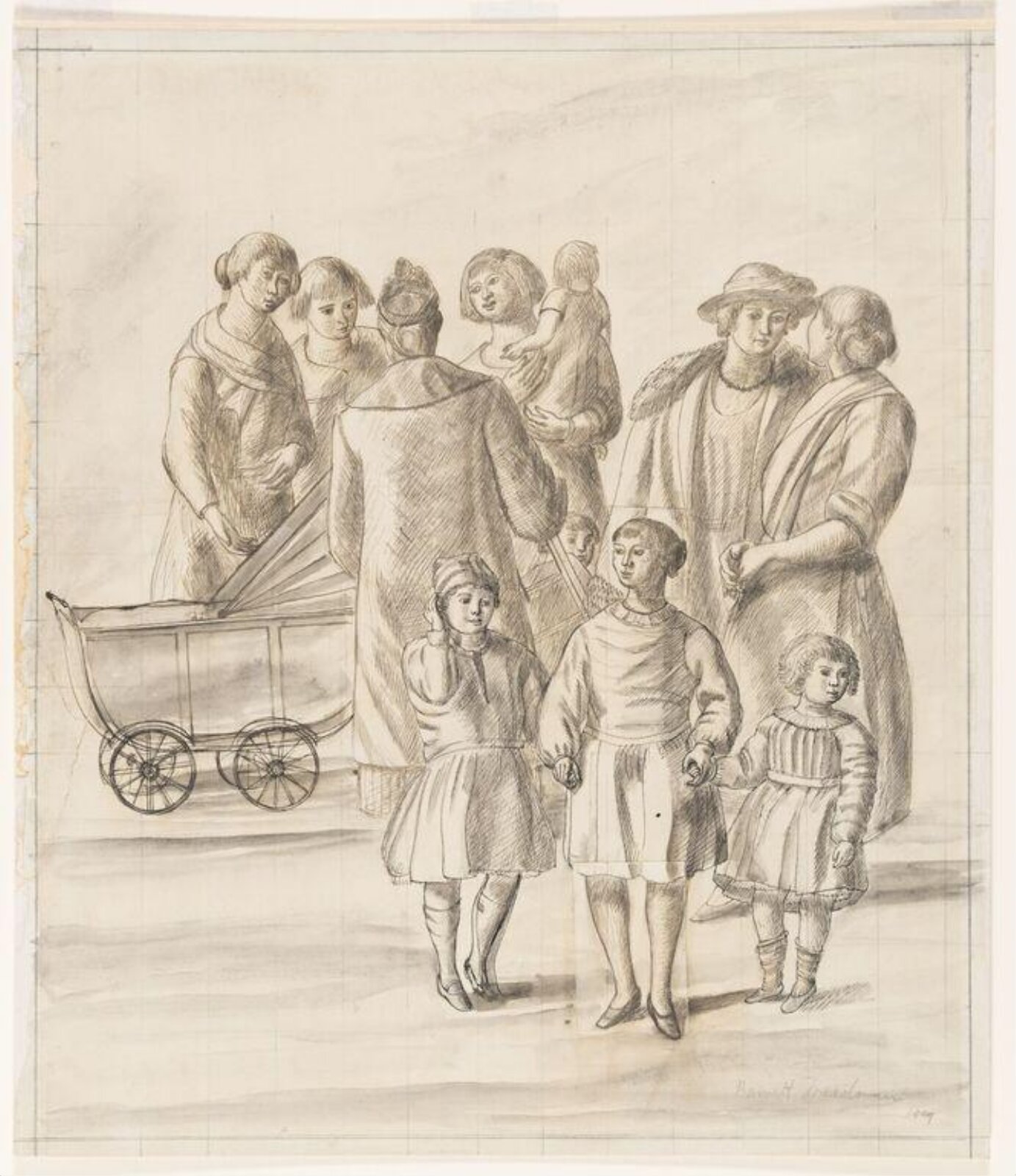 drawing, Barnett Freedman, 1929