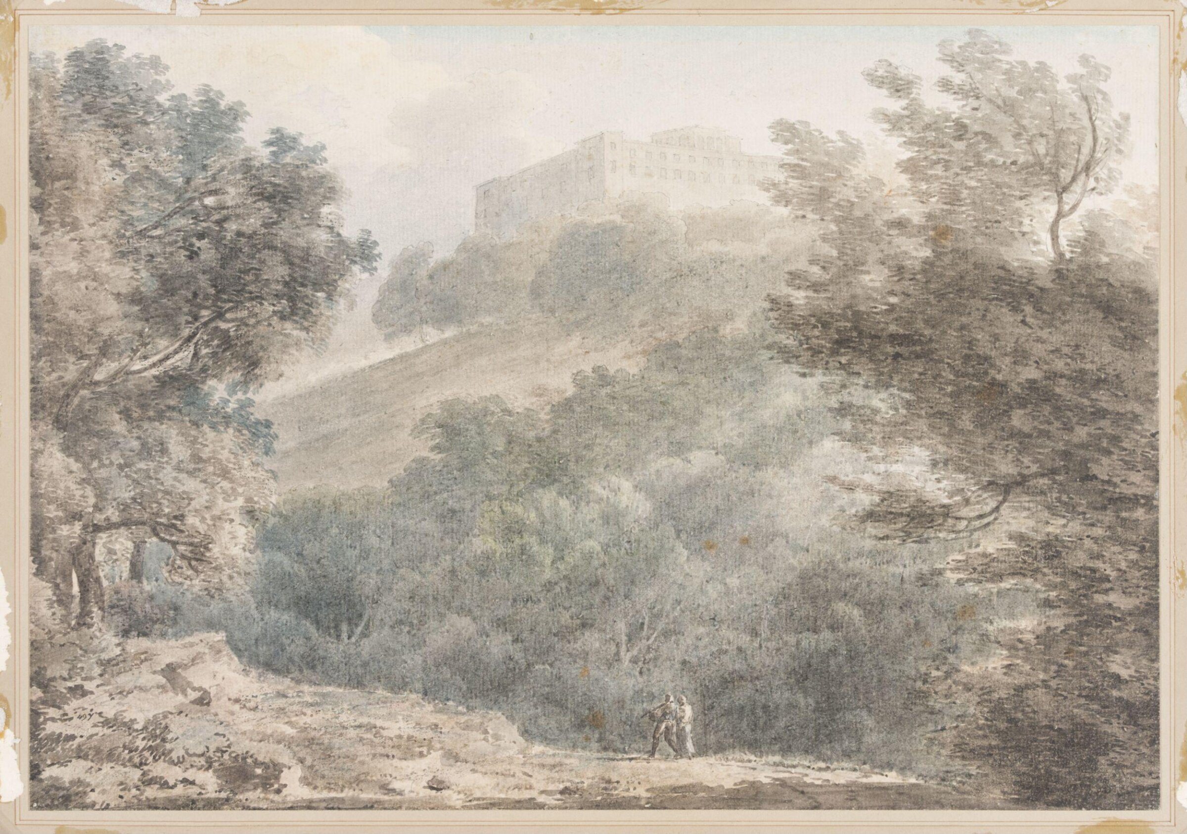 Chigi Palace, near Albano, John Robert Cozens, late 18th century