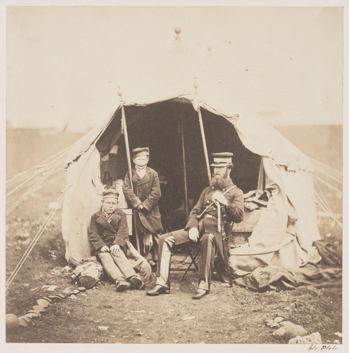 Fenton, Roger, Lt Col Brownrigg and Russian boys
