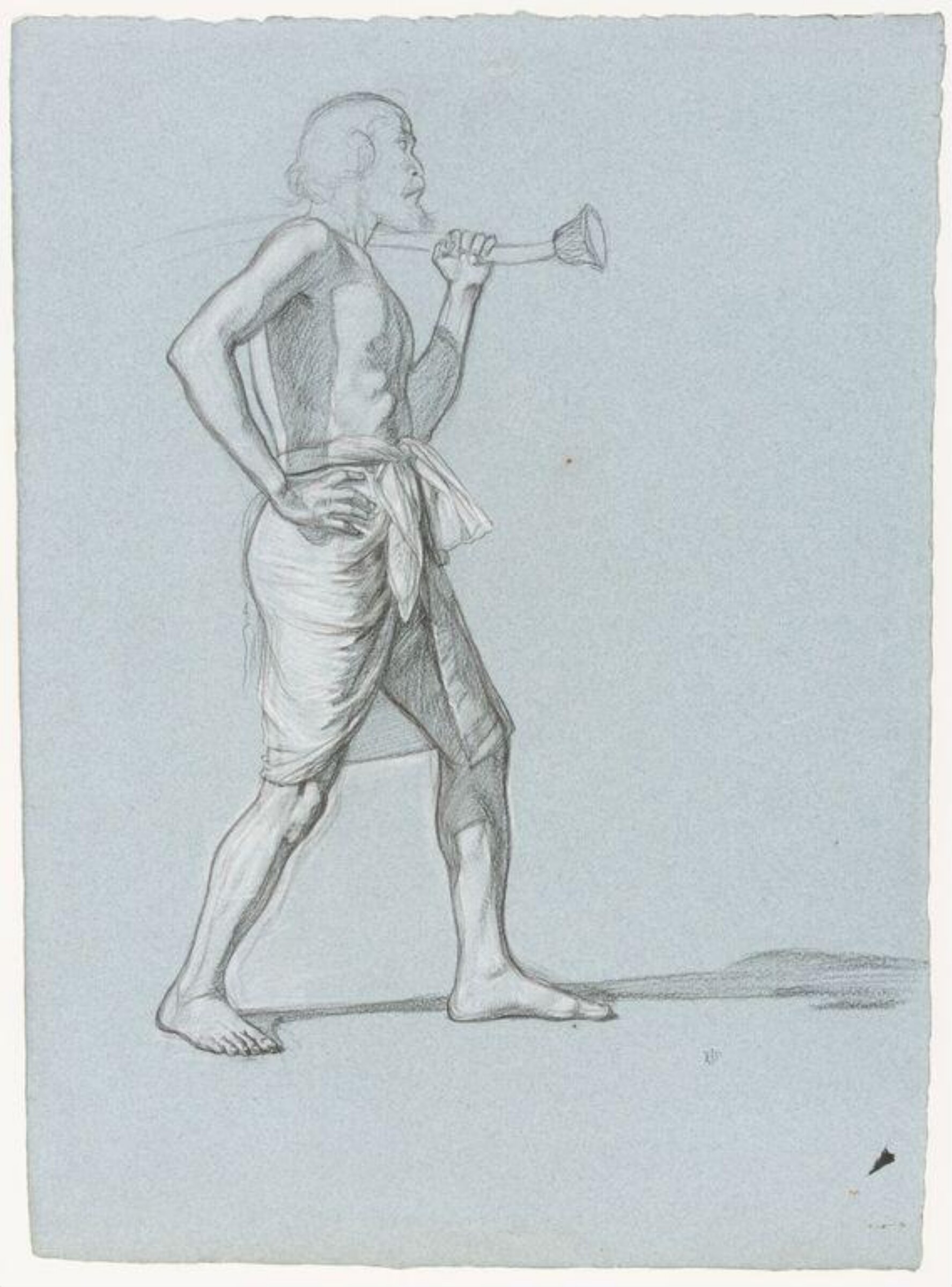 Study for a figure in 'Israel in Egypt', Edward John Sir Poynter, ок. 1867