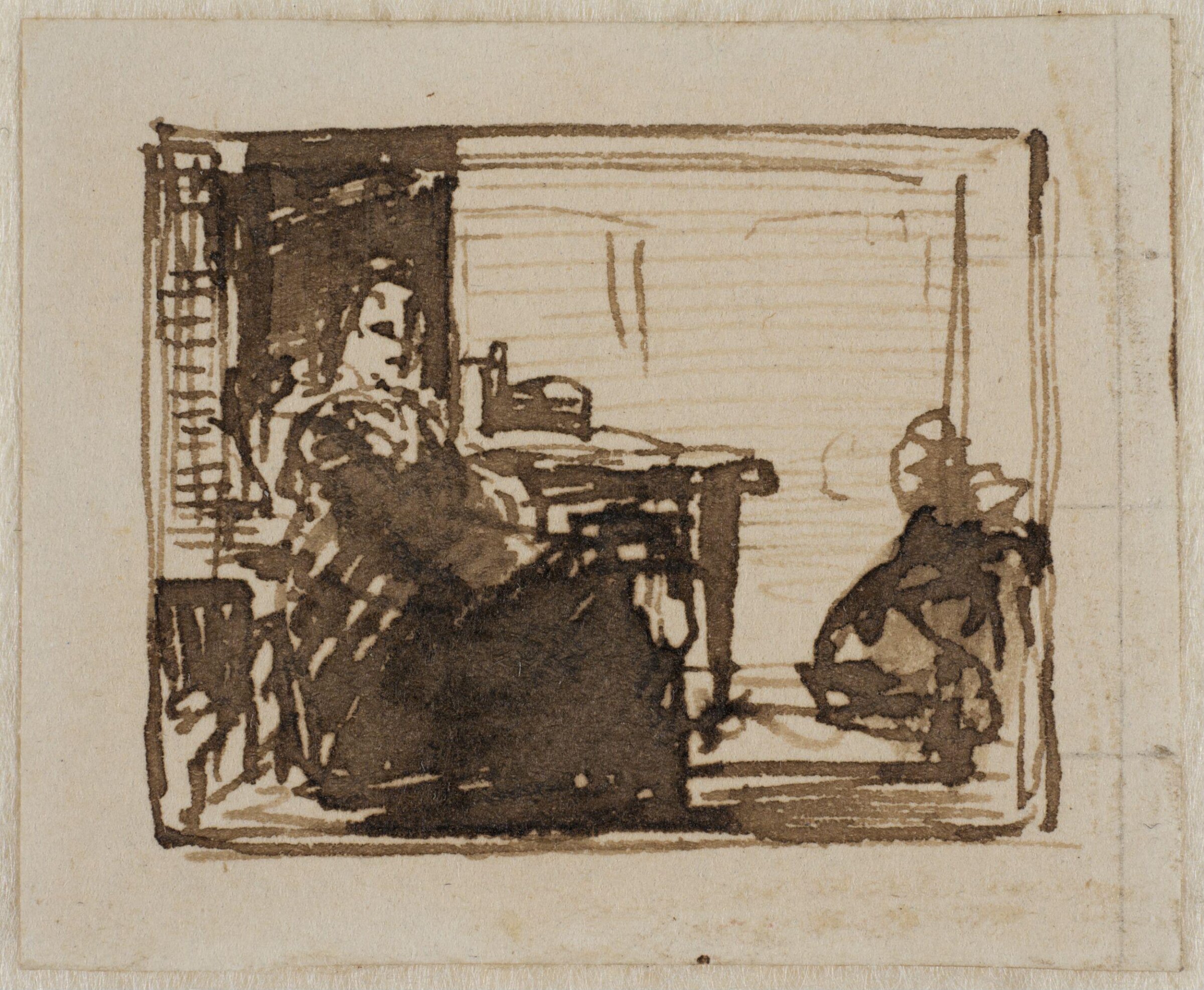 Studies for 'The Poor Teacher', Richard Redgrave, ca. 1840