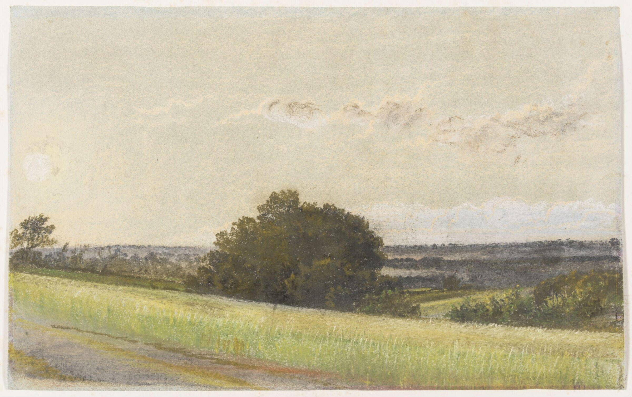 Landscape with evening effect, Abinger, Surrey, Richard Redgrave, ca. 1825-1888