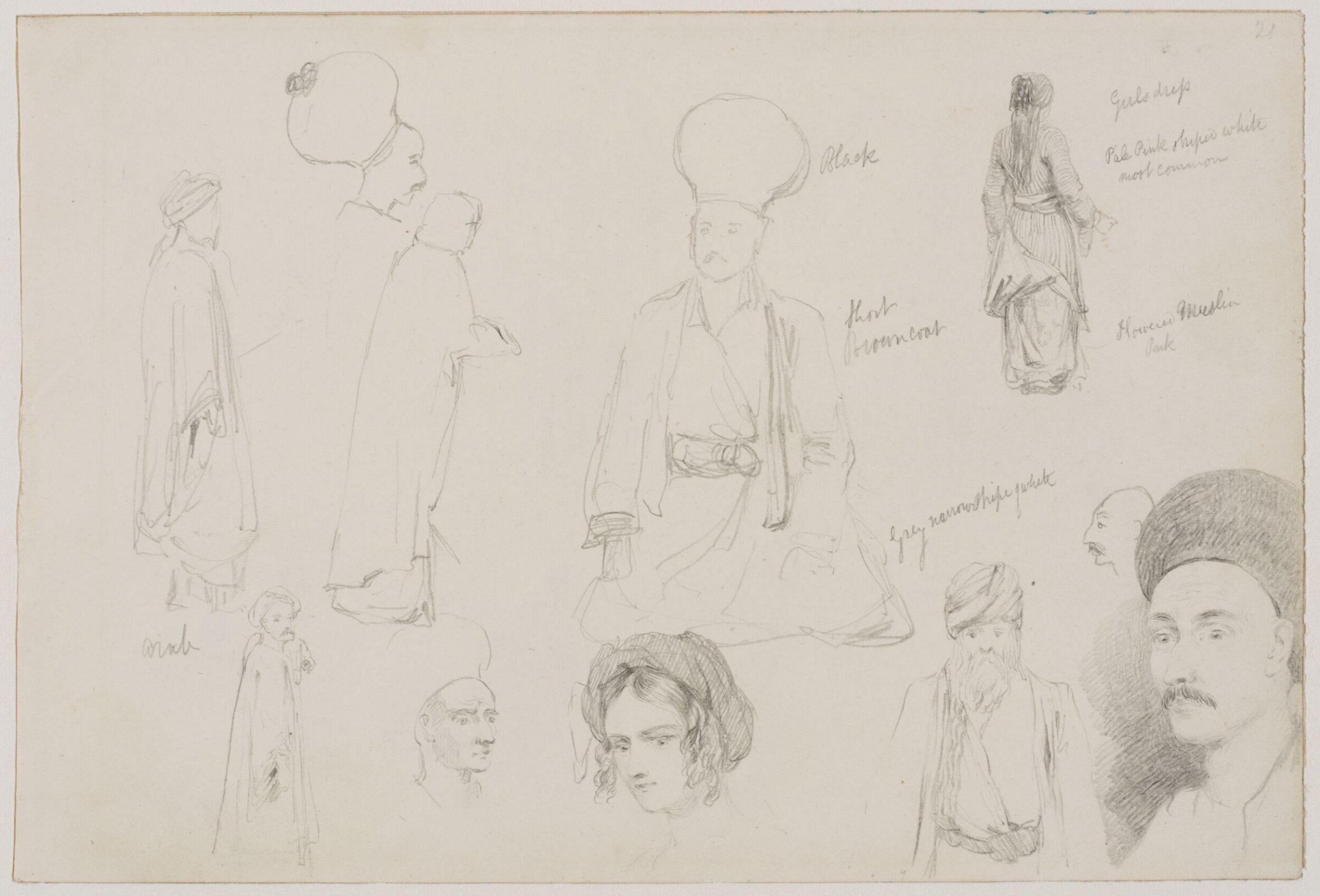 Middle Eastern Sketchbook, Richard Dadd, 1842-1843