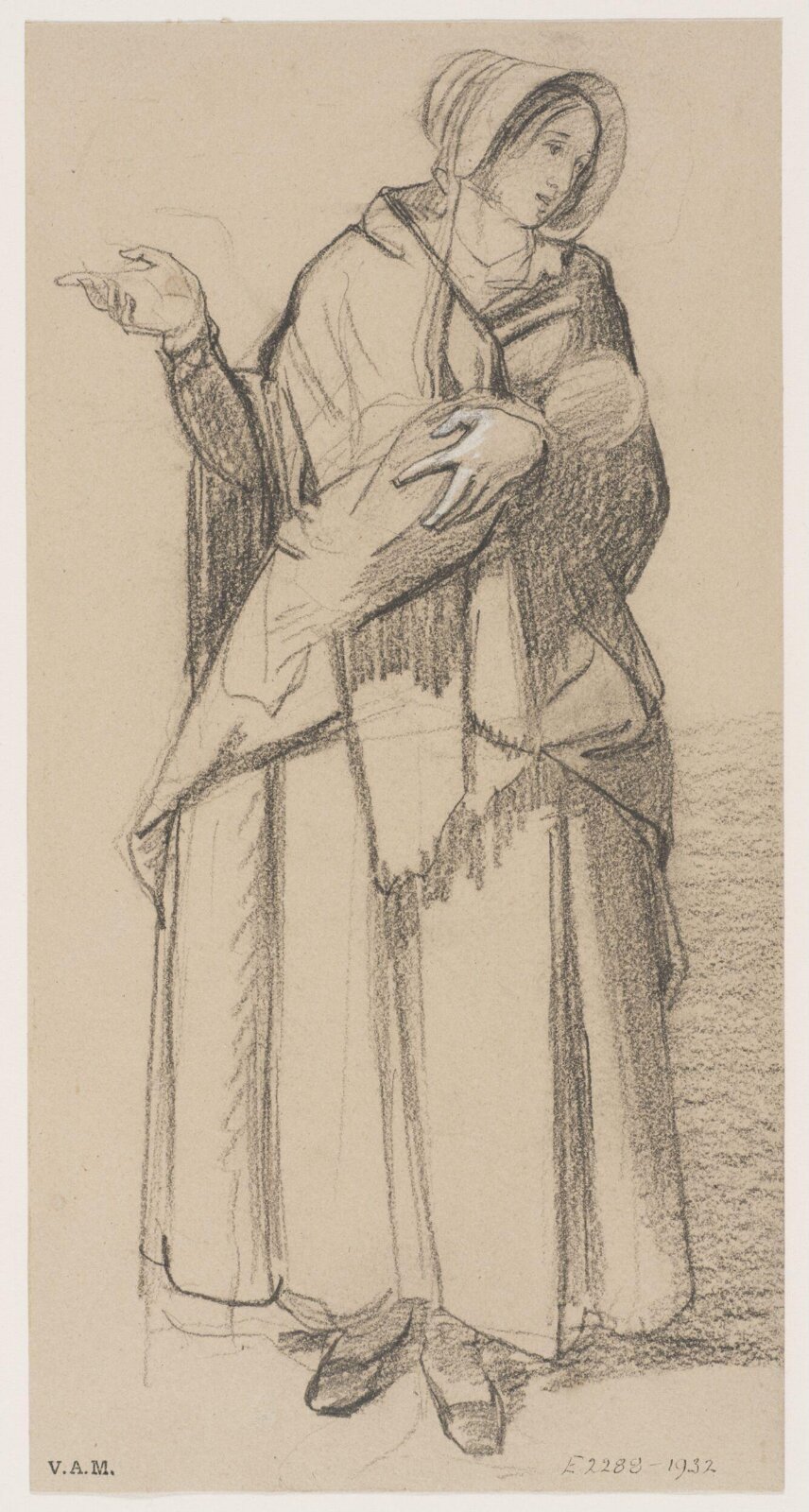 Drawing, Richard Redgrave, mid-19th century