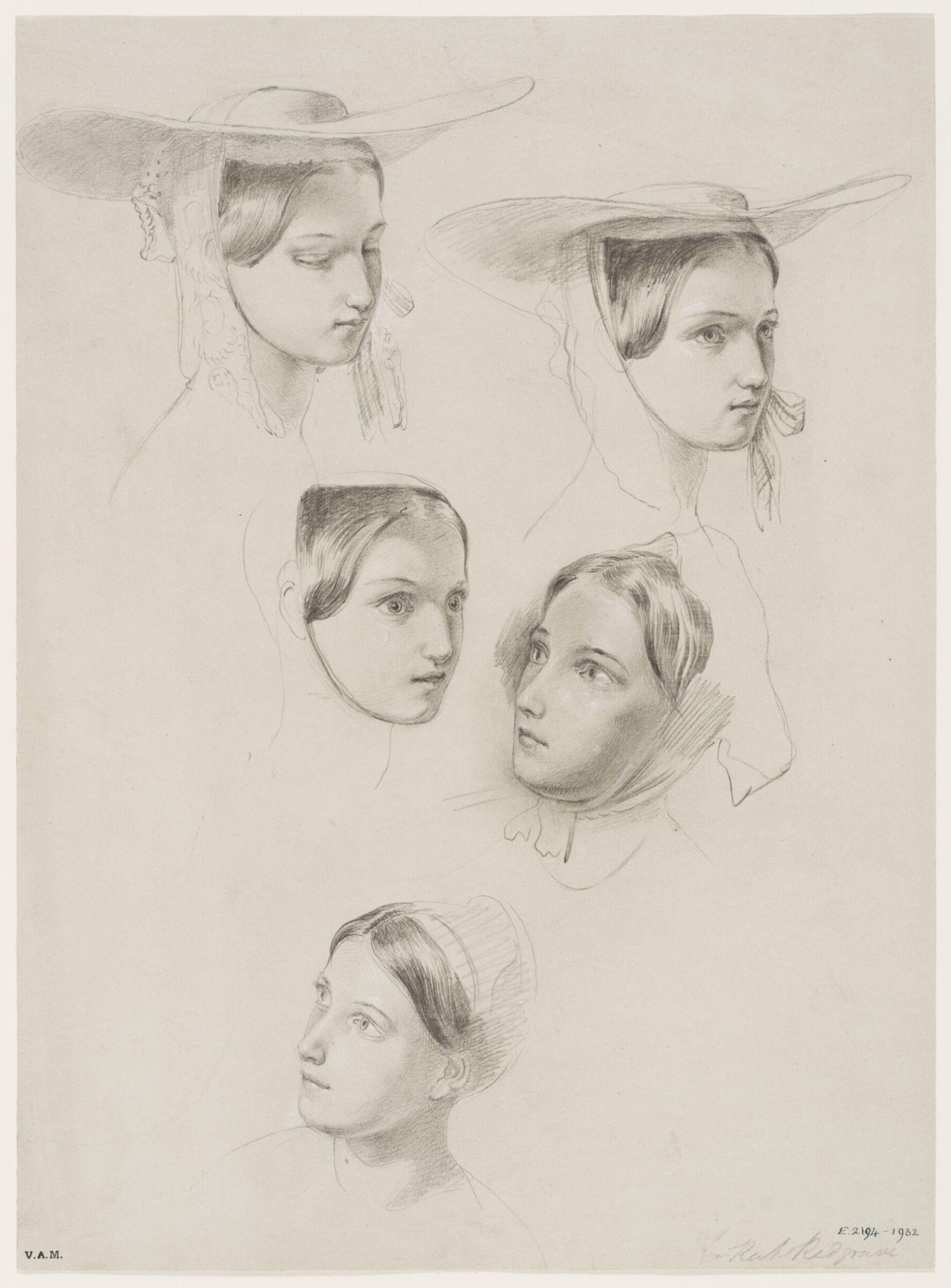 Drawing, Richard Redgrave, mid-19th century