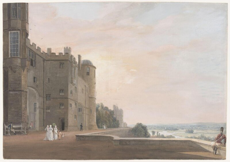 Windsor Castle: the North Terrace looking west