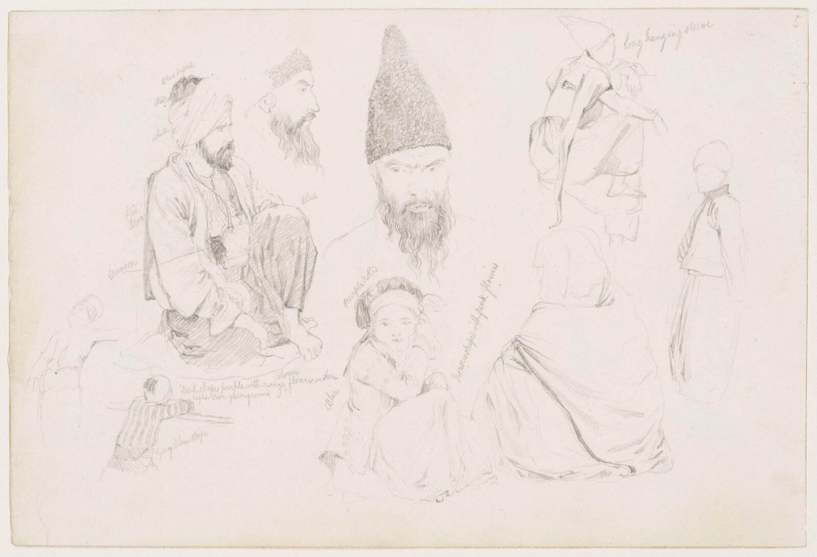 Middle Eastern Sketchbook, Richard Dadd, 1842-1843
