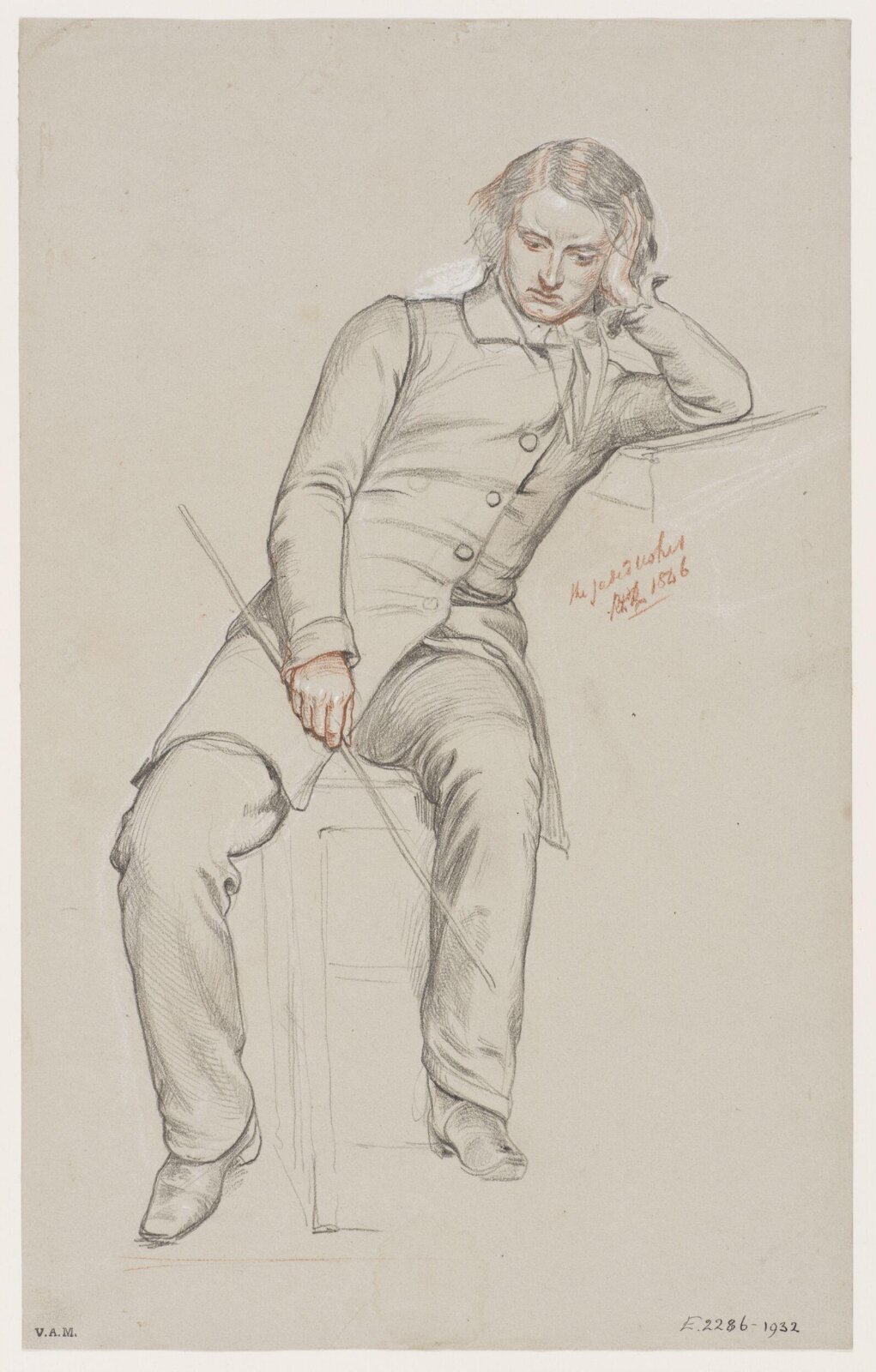 Drawing, Richard Redgrave, mid-19th century