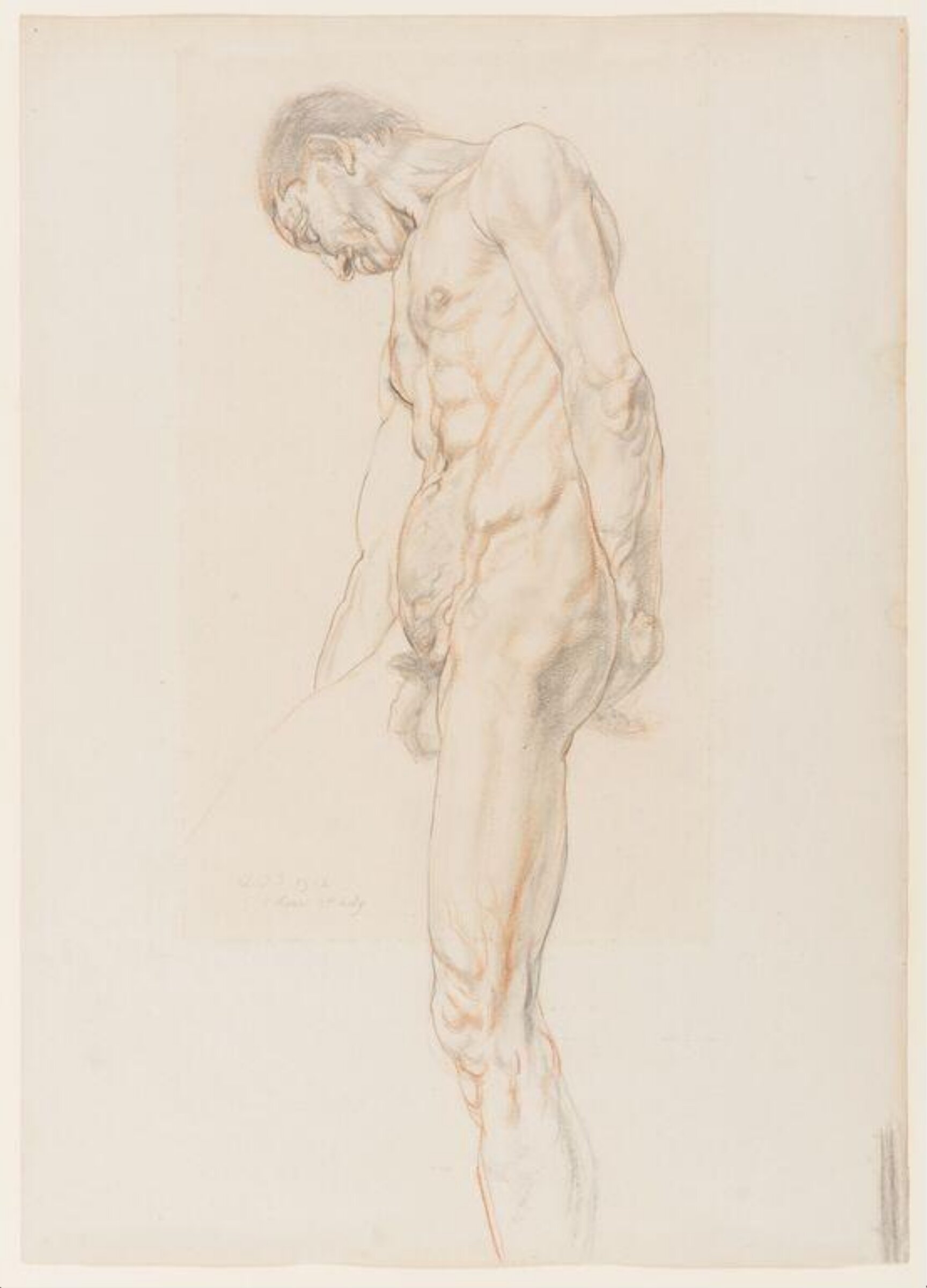 Standing Male Nude : 1 hour study, Austin Osman Spare, 1912