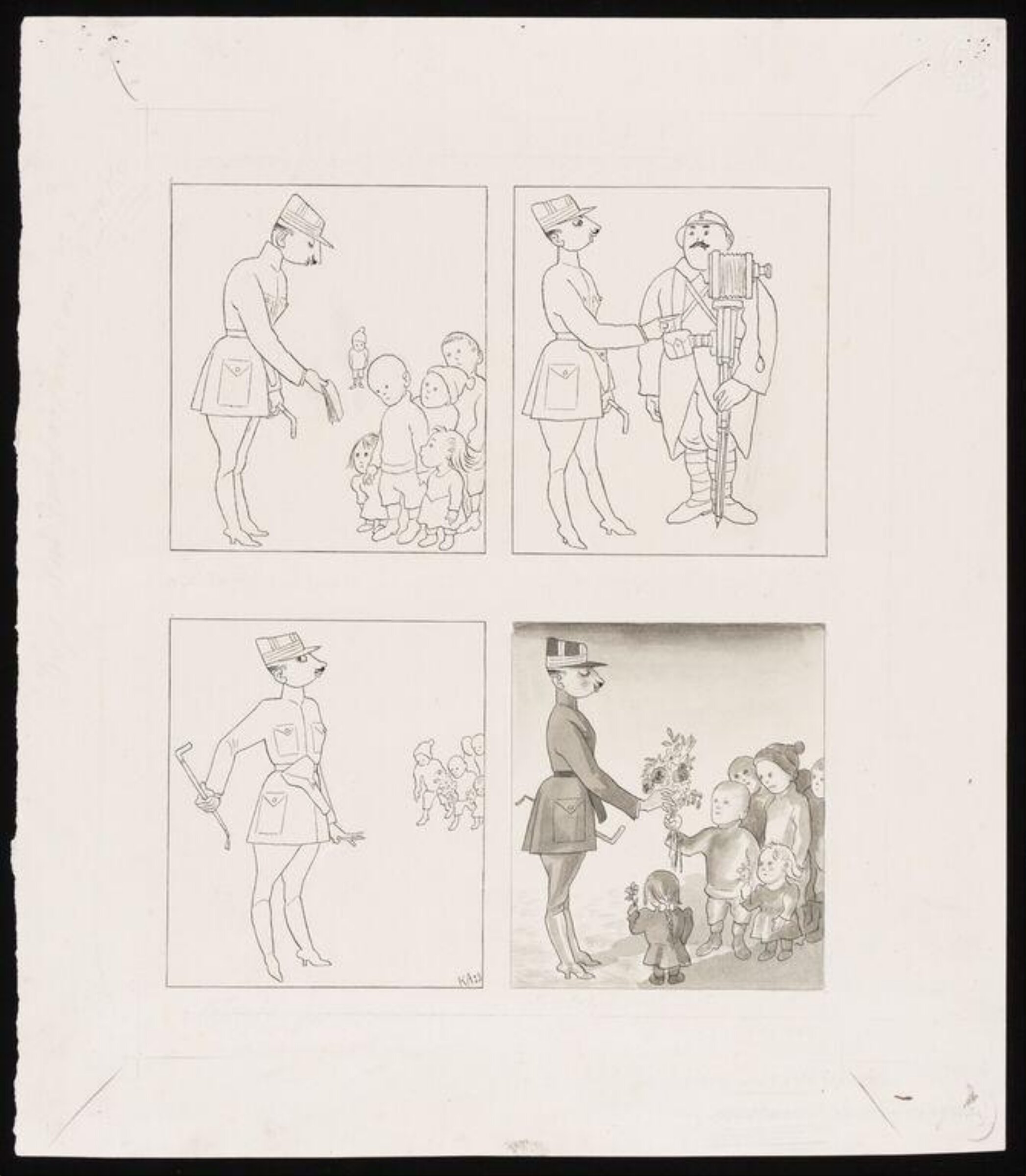Auslandspropaganda der Franzosen am Rhein, Karl Arnold, 1923