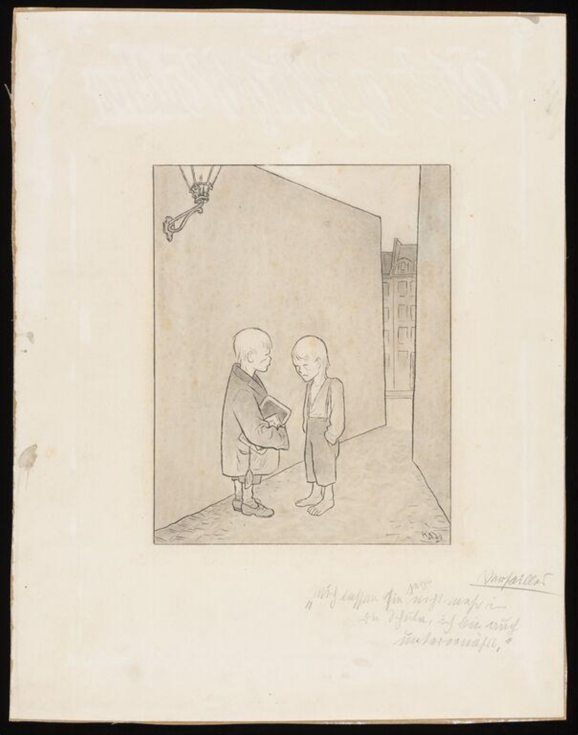 Versailles "Mich lassen sie jetzt nicht mehr in die Schule, ich bin auch unterernährt.", Karl Arnold, 1923