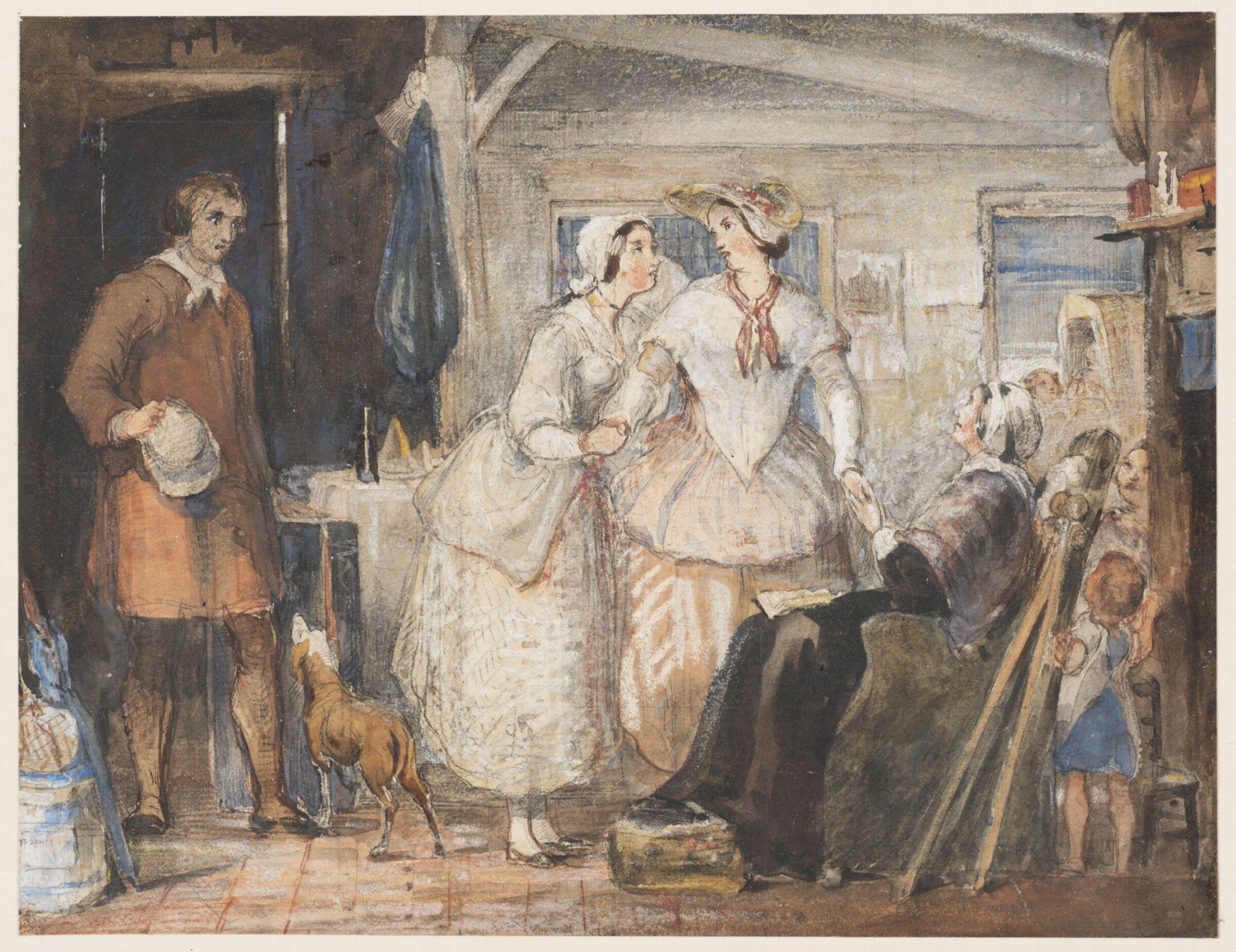 Going to Service, Richard Redgrave, ca. 1843