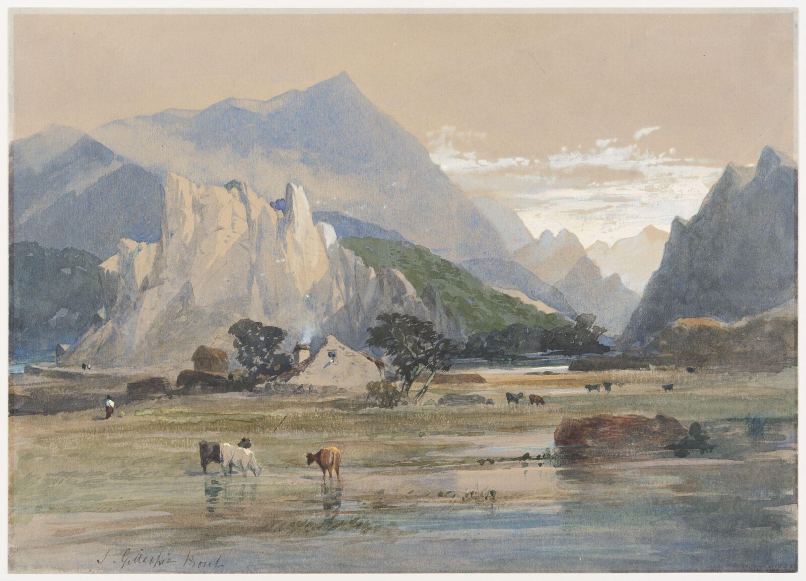 Landscape, Samuel Gillespie Prout, ca. 1850-1900
