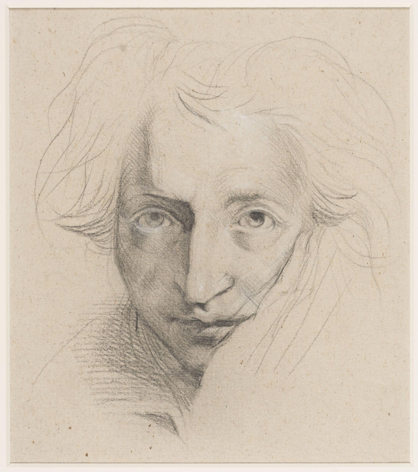 Study for self portrait, Henry Fuseli, 1741-1825
