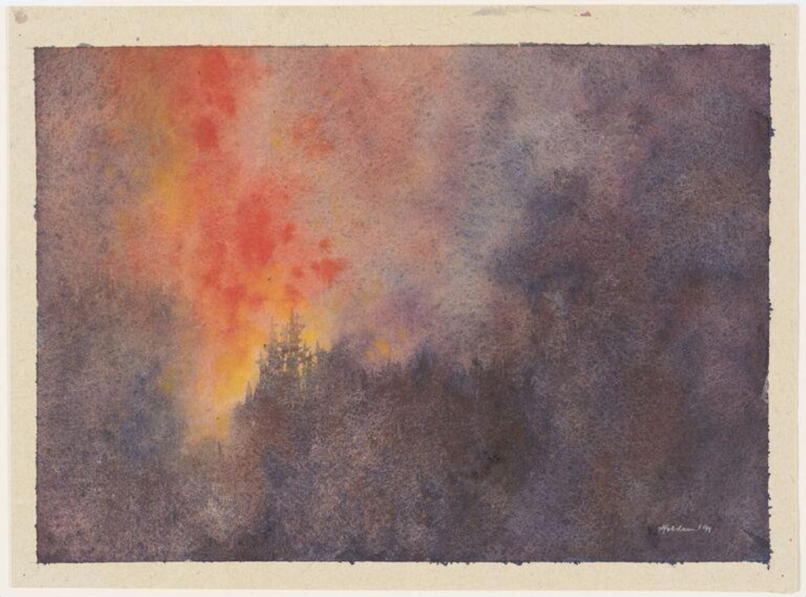 Yellowstone Fire XVIII, Donald Holden, 1991