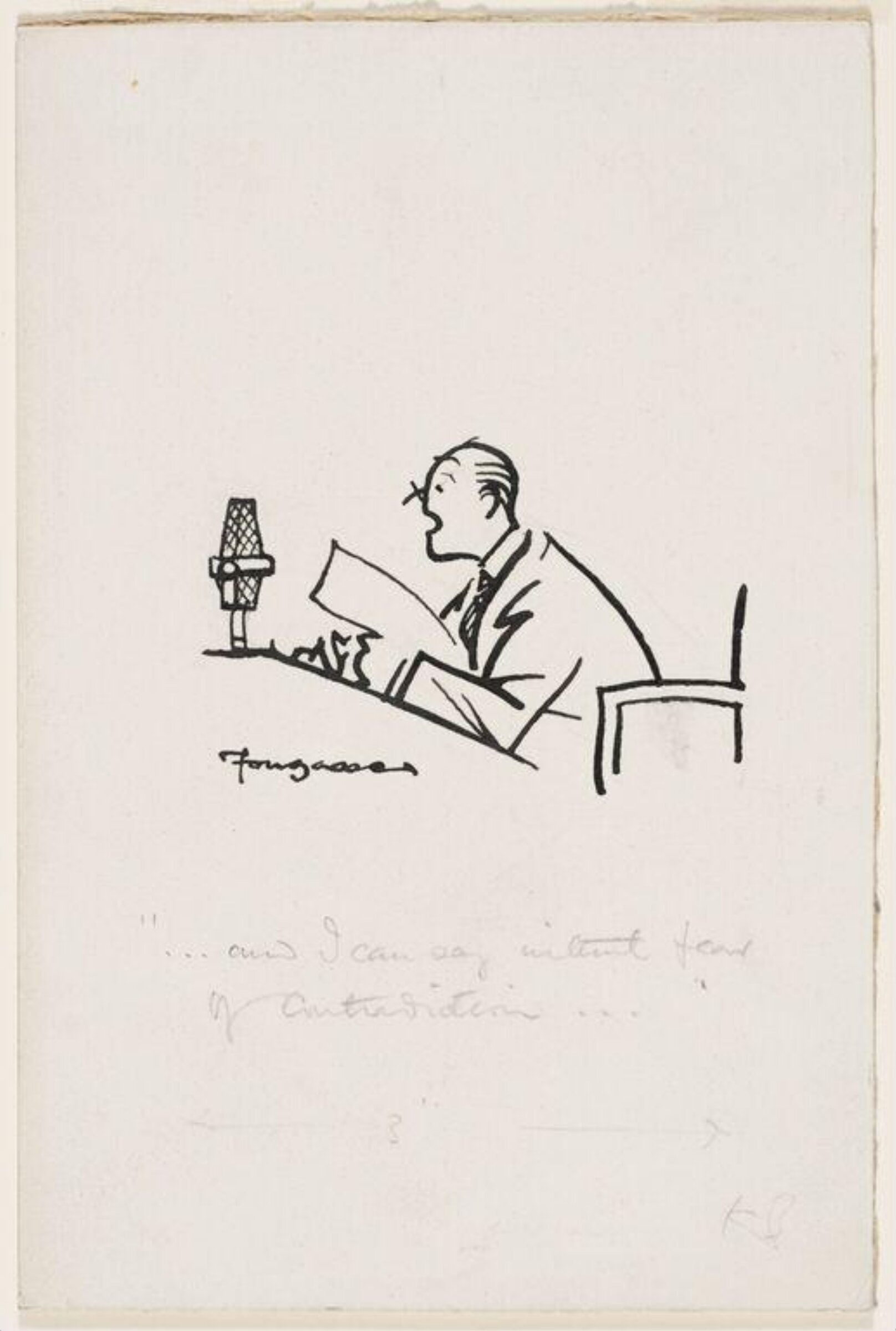 'And I can say without fear of contradiction...', Fougasse, 1944