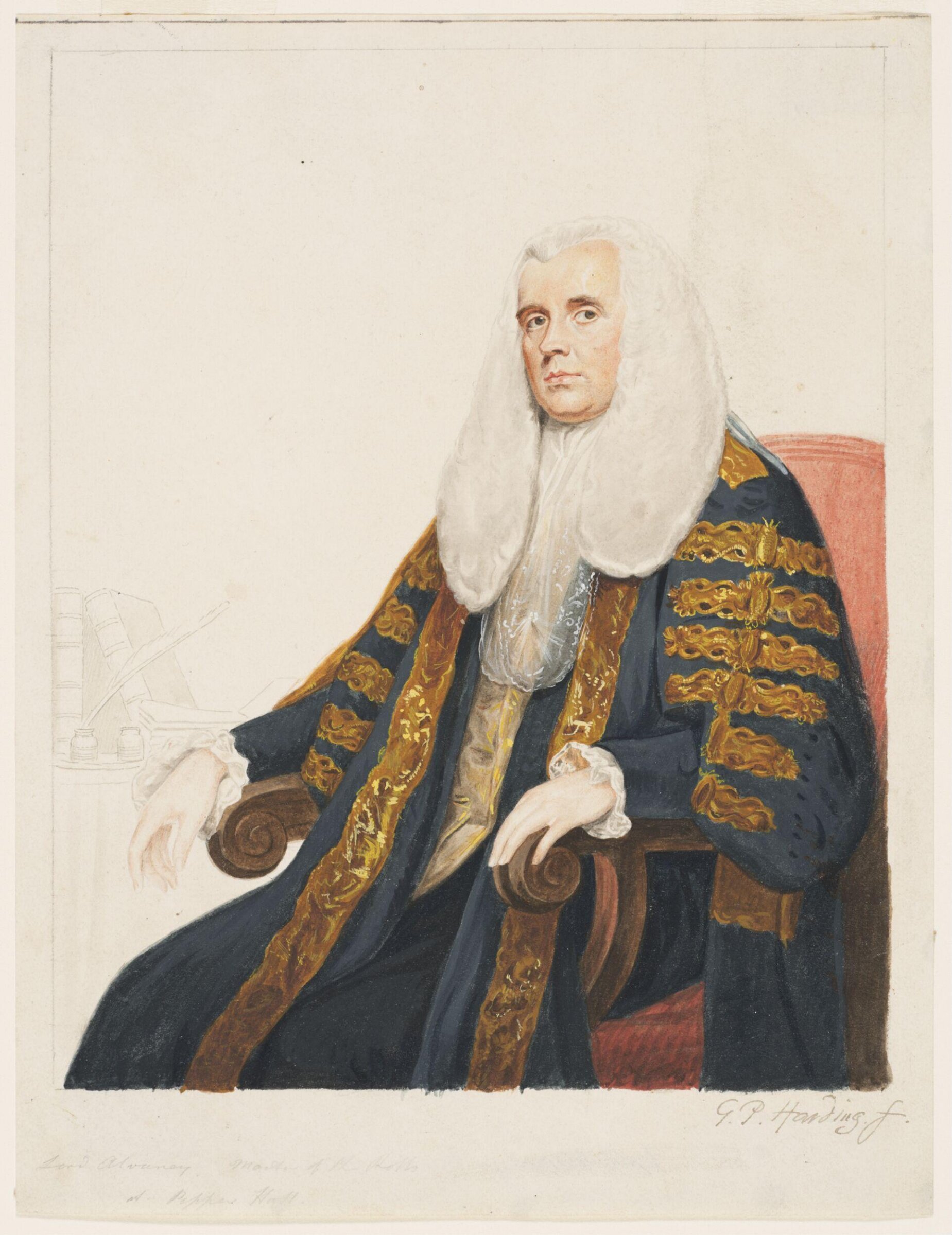 Portrait of Richard Pepper Ardene, Lord Alvanley, Master of the Rolls, George Perfect Harding, after 1795
