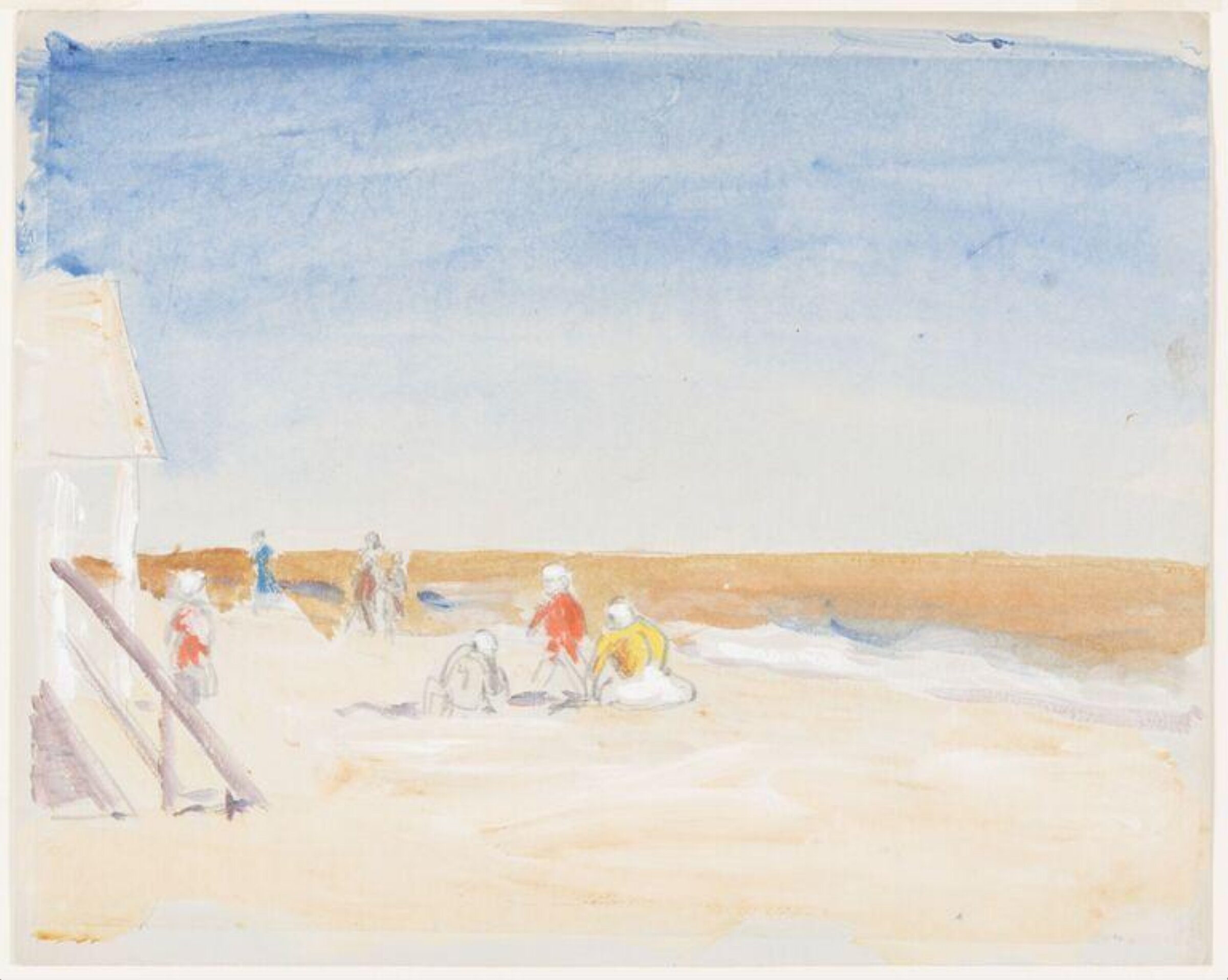Norfolk beach scene, Robert Graham Dryden Alexander, ca. 1900-1945