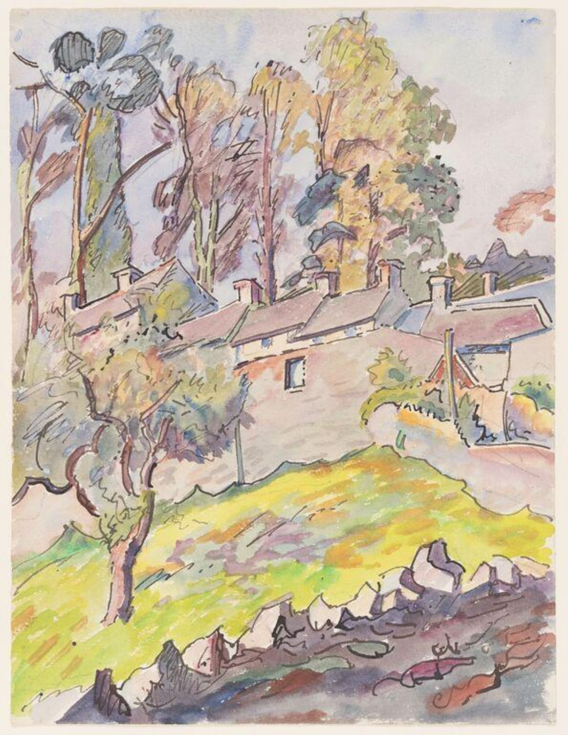Cottages at Minchinhampton, James Brown, 1927