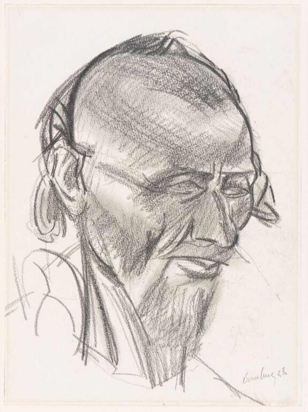 Head of a Bedouin, David Bomberg, 1923