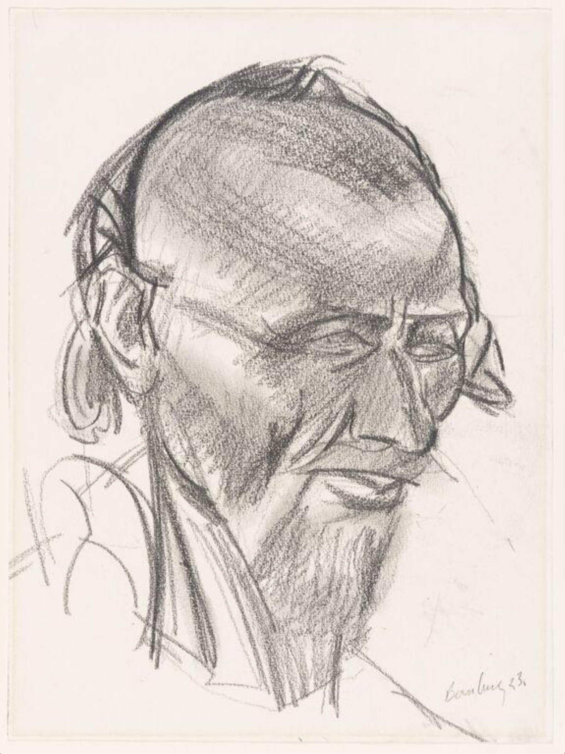 Head of a Bedouin, David Bomberg, 1923