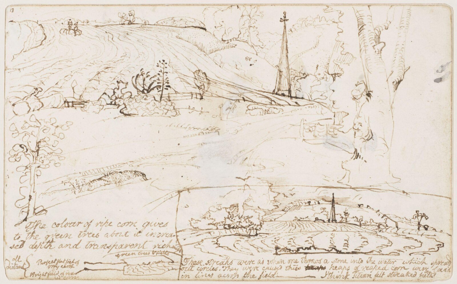 Drawing, Samuel Palmer, ca.1824