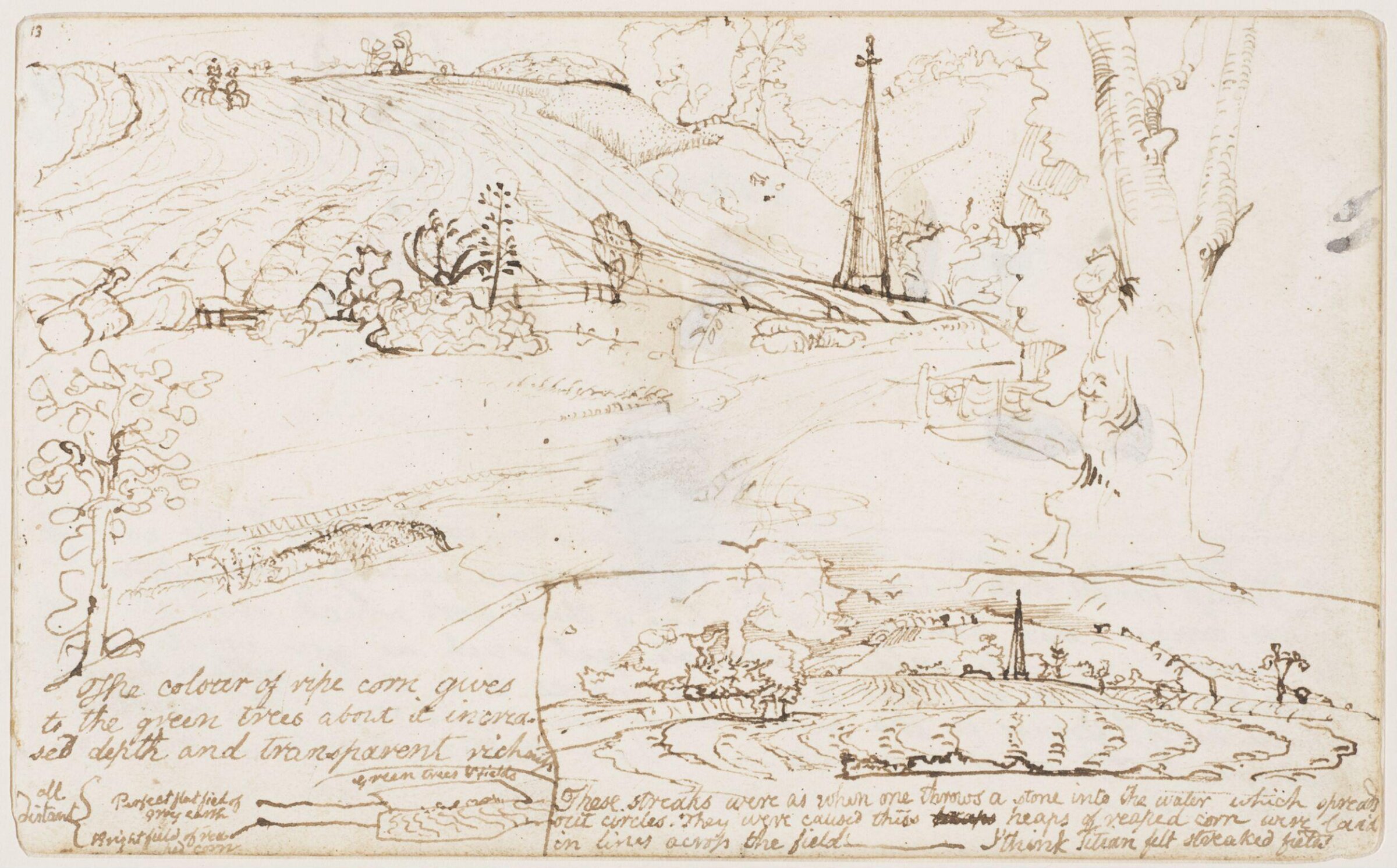 Drawing, Samuel Palmer, ca.1824