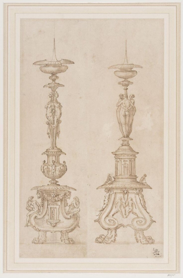 Two designs for candlesticks top image