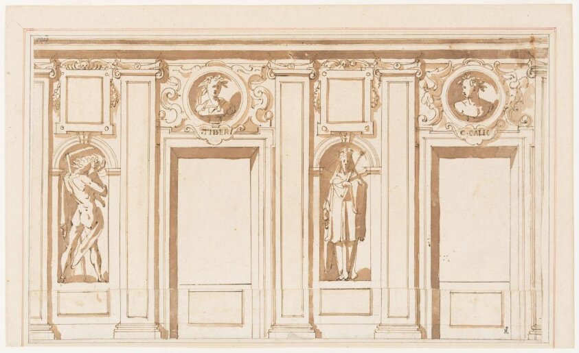 Preliminary design for the gallery of the Palazzo Ruspoli, Rome (second half 16th century) by Lorenzo Zucchi