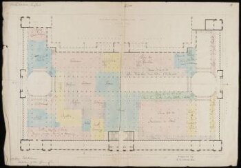 1862 International Exhibition, South Kensington, Ground plan, ca. 1861