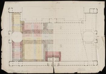 1862 International Exhibition, South Kensington, Ground plan, ca. 1861