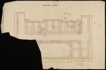 1862 International Exhibition, South Kensington, Gallery plan, ca. 1861