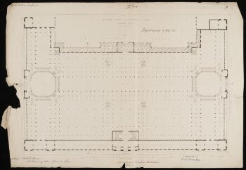 1862 International Exhibition, South Kensington, Ground plan, ca. 1861